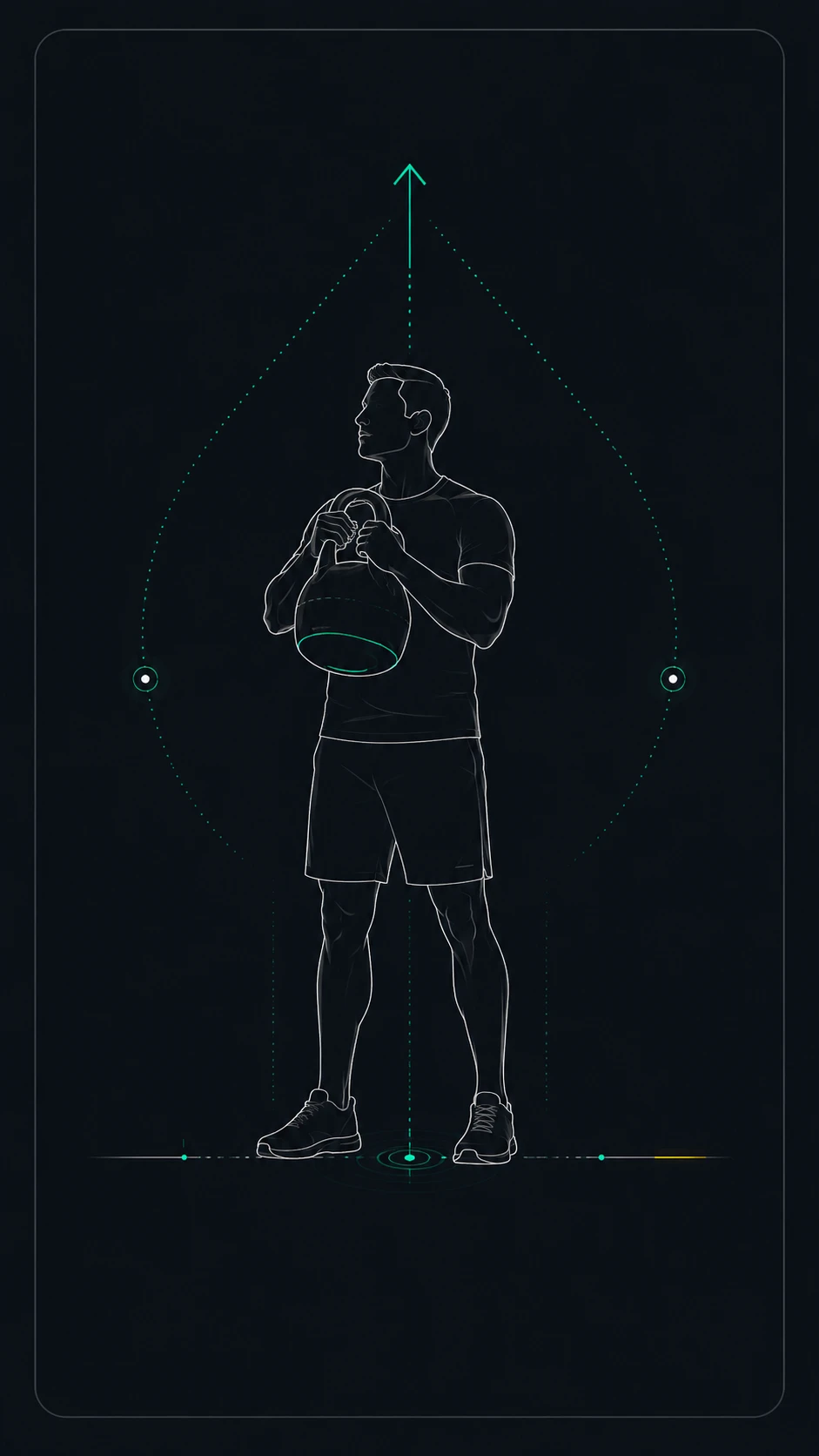 Icon showing practical strength, stable posture, and useful daily capacity
